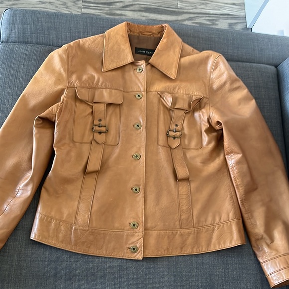 Luisa Cerano soft leather jacket size 38, US8 - Picture 8 of 15